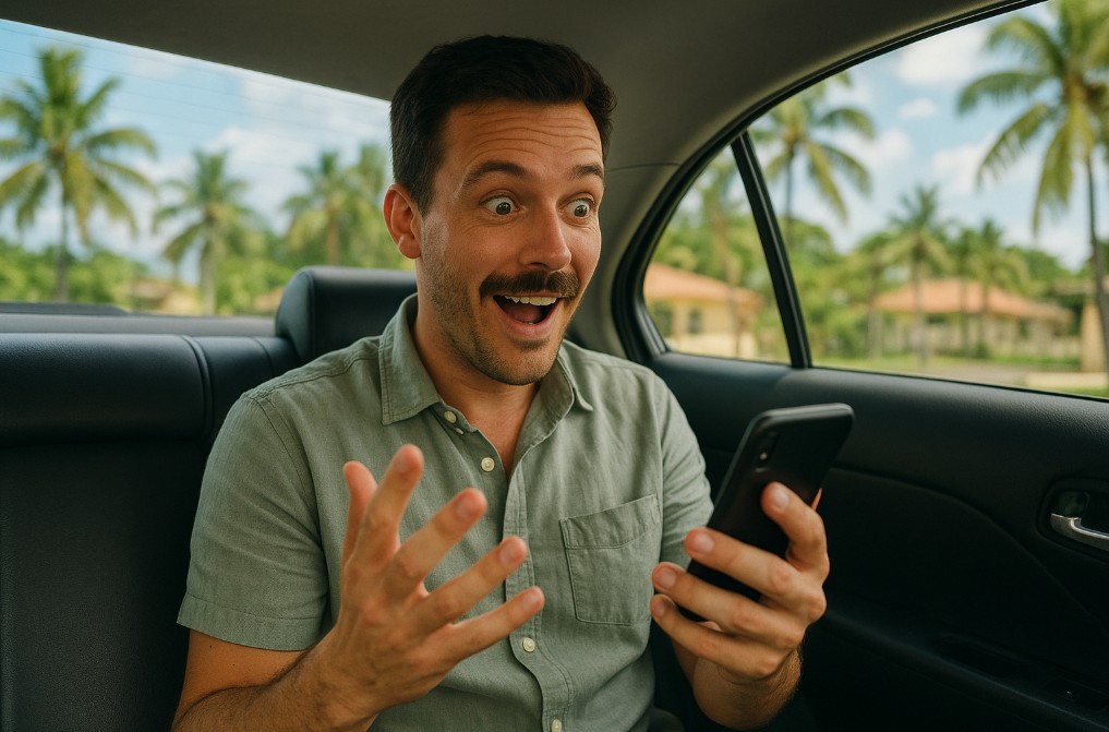 Uber Auto in Santo Domingo, Dominikanische Republik